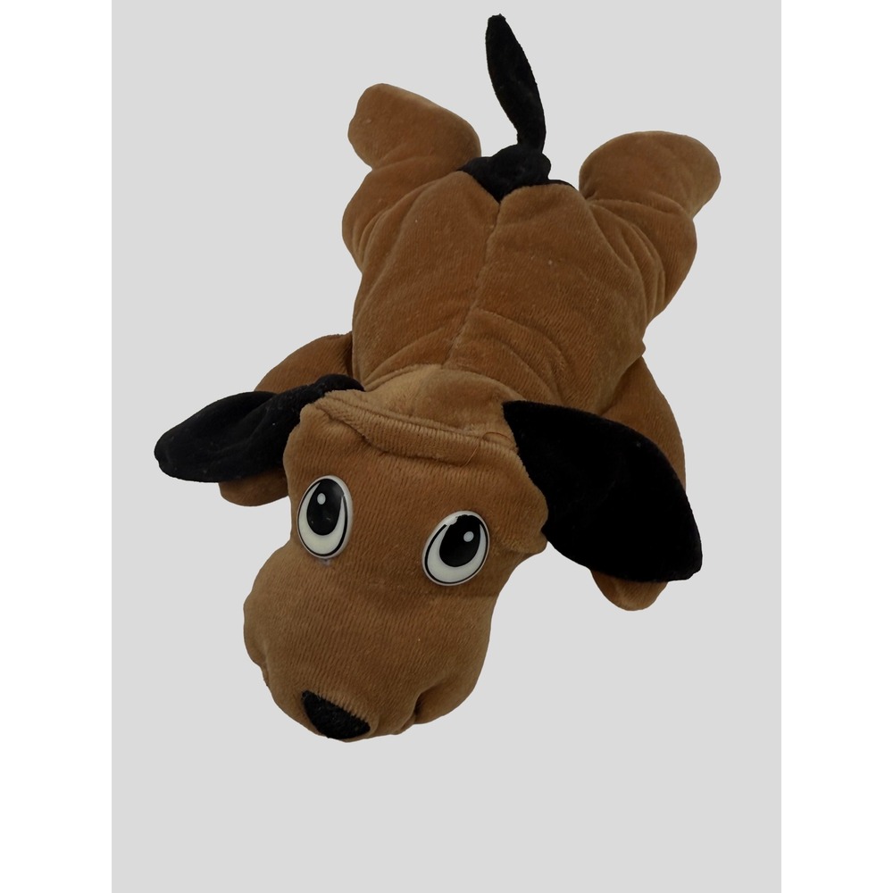 Vintage Cuddle Wit Brown Dog Plush Bean Bag Floppy Puppy Stuffed Animal 9 Inch
